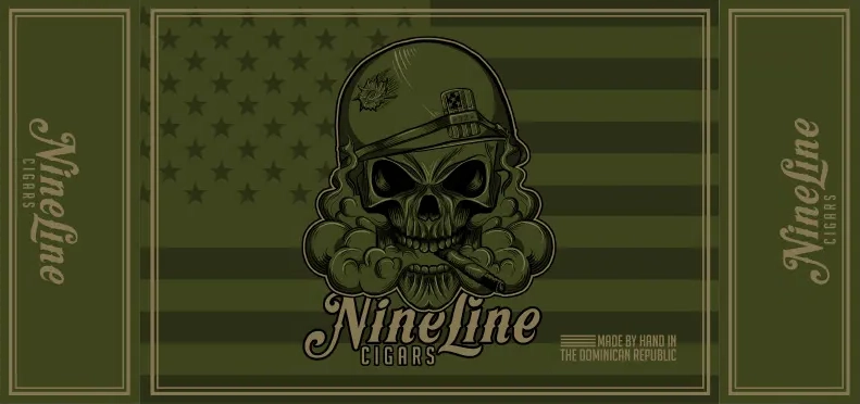 Nine Line Cigars Box Front